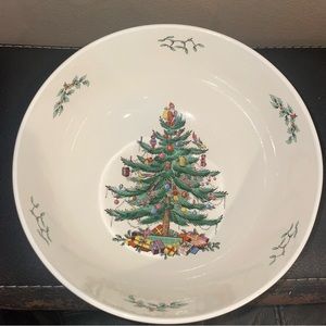 Spode Christmas Tree Round Salad Bowl